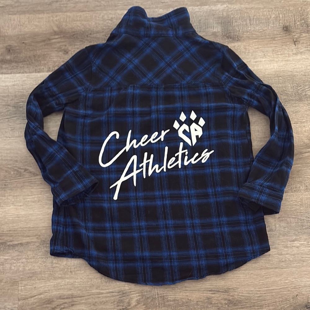 Cheer Athletics Blue Plaid Button-Up Shirt
